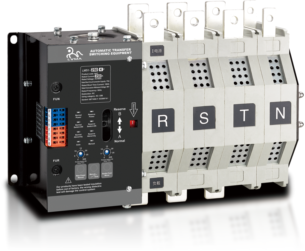 LVMA ATS N(NT) Type 3P 4P ATS Dual Power Automatic Transfer Switch Uninterrupted Switch