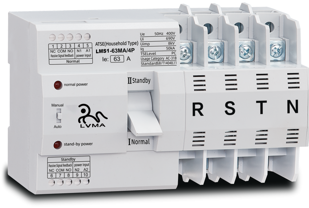 LVMA ATS 63A 4P PC Class MA Type Automatic Transfer Switch